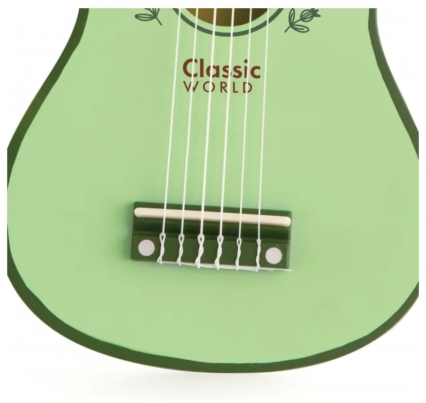 Classic world drewniana gitara vintage dla dzieci 3+