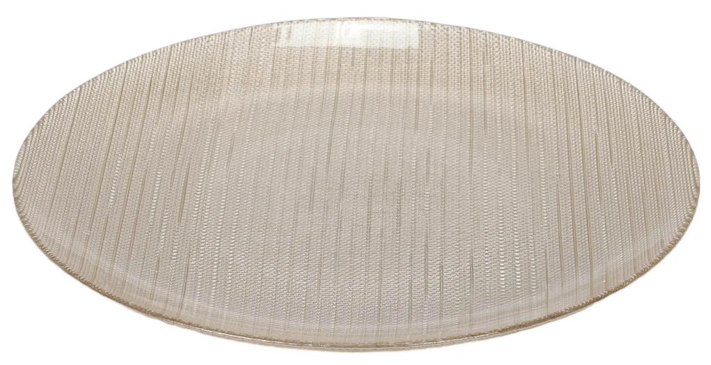 Szklany talerz płaski KARNEOL, Ø 28 cm