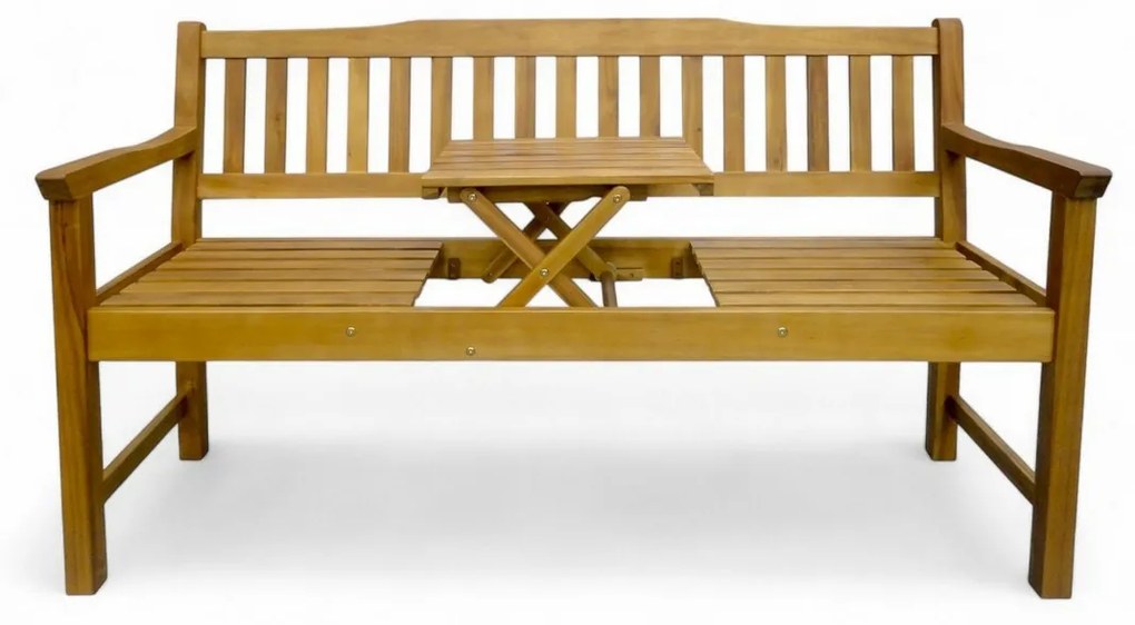 Drewniana ławka ze stołem Eva, 150 x 60 x 88 cm