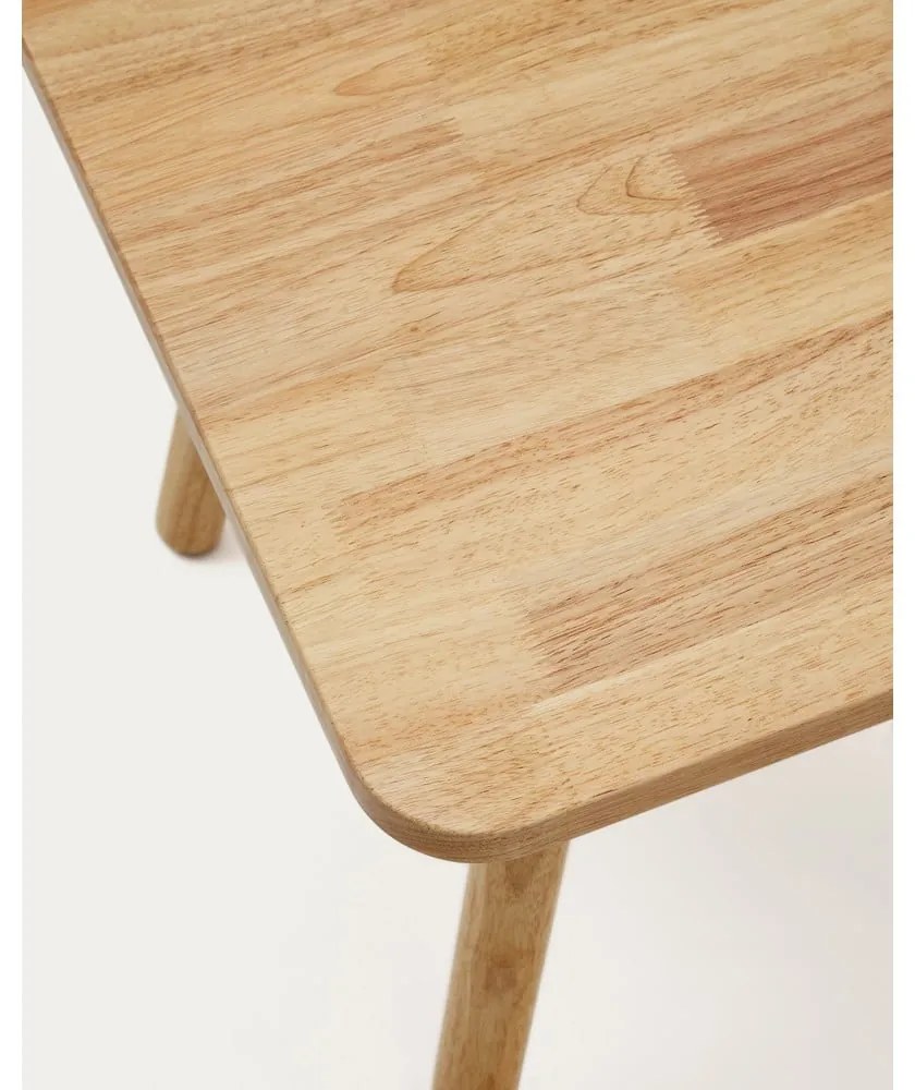 Stolik dla dzieci z litego drewna kauczukowego 55x55 cm Dilcia – Kave Home