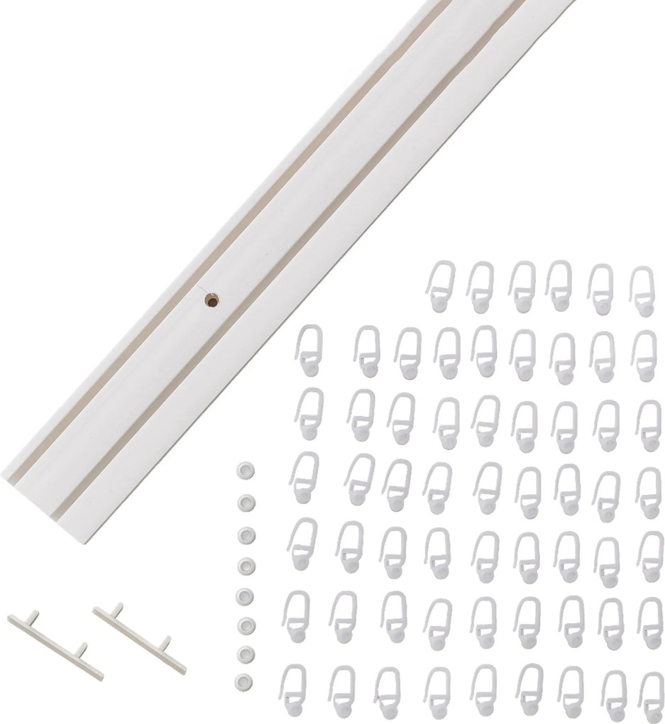 Szyna sufitowa podwójna 210cm - komplet