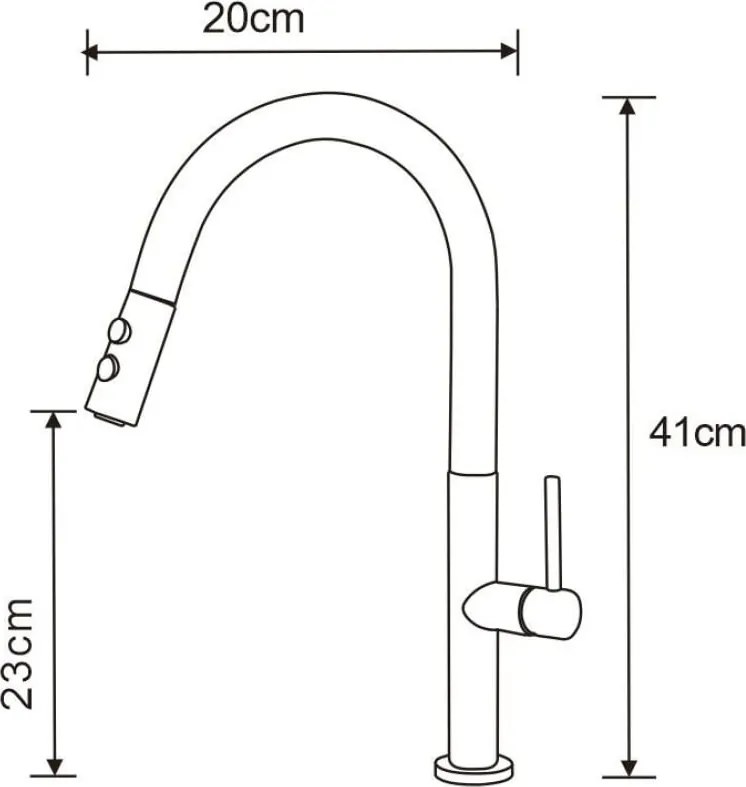 Mexen Ava bateria kuchenna, czarna - 672800-70