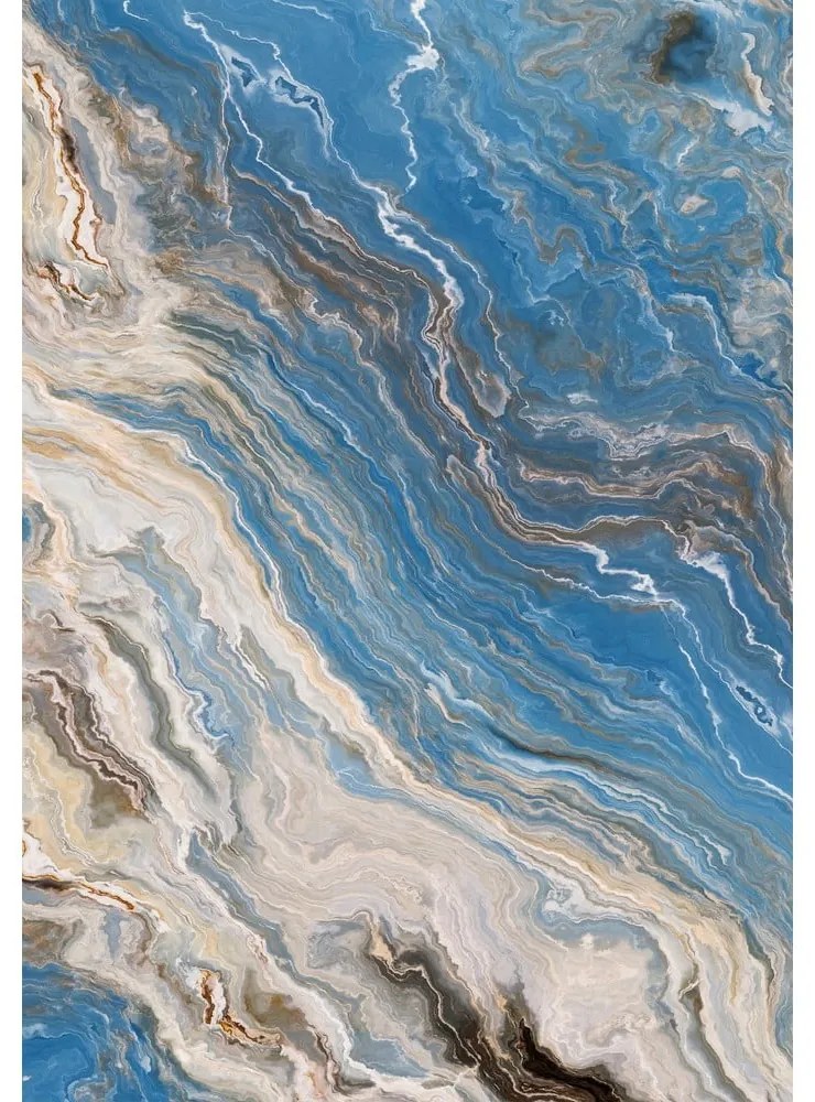 Niebieskie dywaniki łazienkowe zestaw 2 szt. 60x100 cm – Foutastic