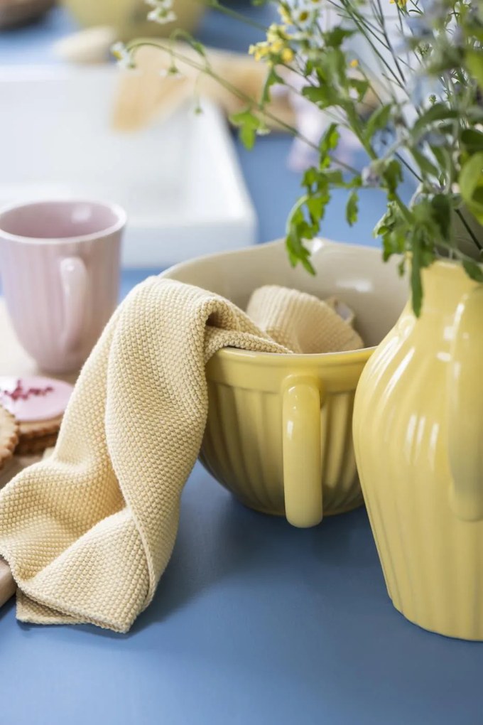 Żółta ceramiczna misa na ciasto MYNTE LEMONADE