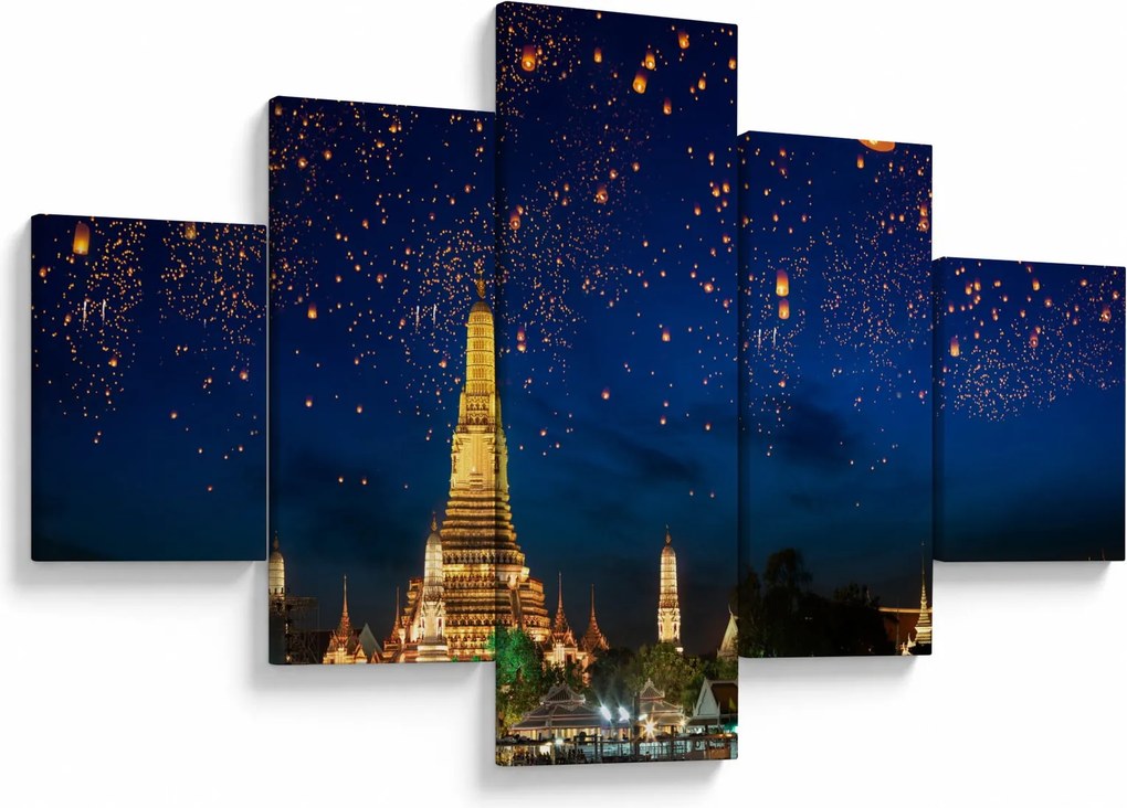 Obraz - Lampiony szczęścia, Bangkok (125x70 cm)