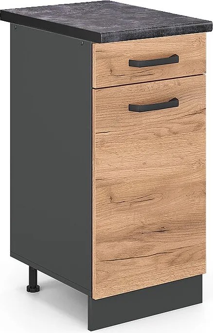 Szafka dolna do kuchni złoty dąb energetyczny 40x60x81.6 r-line