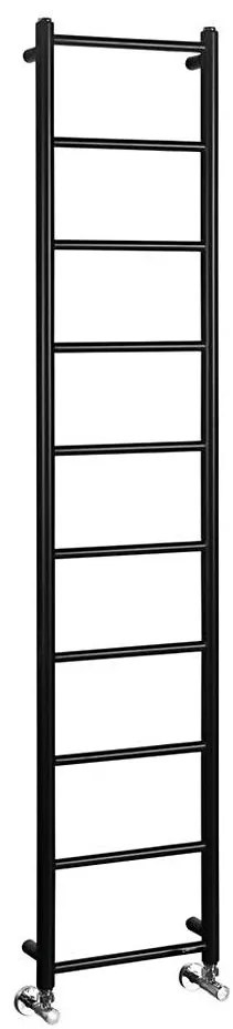 Sapho - Grzejnik łazienkowy DINA 334W 35x168 cm matowa czerń