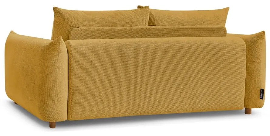 Żółta rozkładana sofa 214 cm Ernest – Bobochic Paris