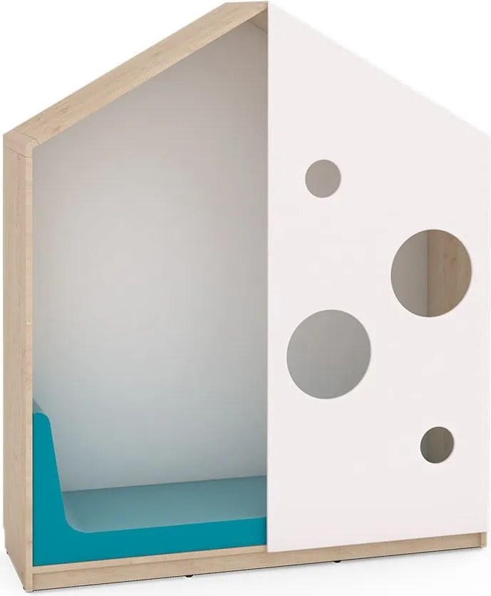 Regał Domek do przedszkola Feria klon