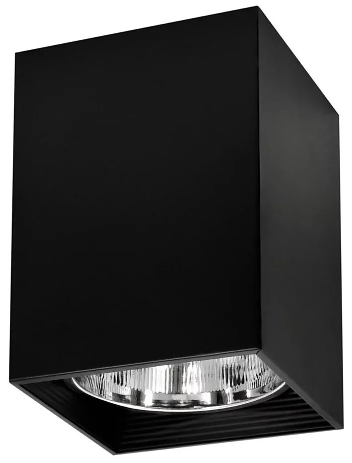 Oświetlenie punktowe JUPITER 1xE27/20W/230V 16x16 cm czarne