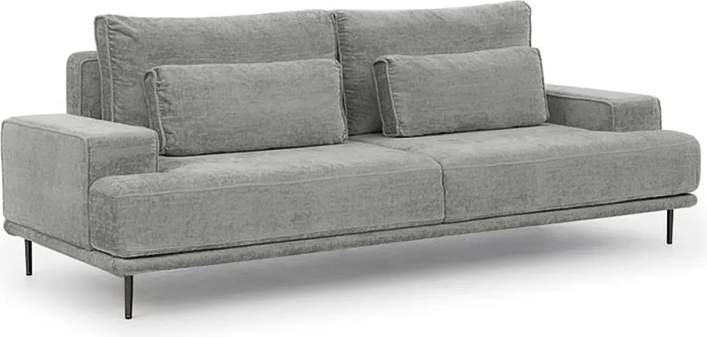 Kanapa do salonu Nicole - szary szenil Perfect Harmony 85 / nogi czarne