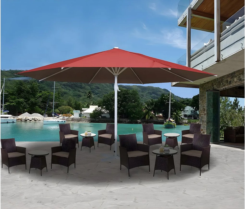 Parasol Carpi,  czerwony bez podstawy