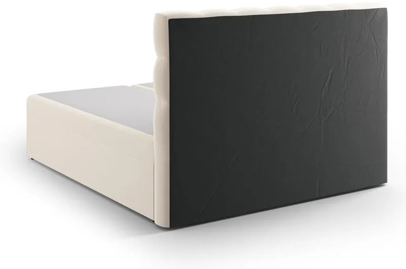 Beżowe łóżko boxspring ze schowkiem 180x200 cm Bali – Cosmopolitan Design