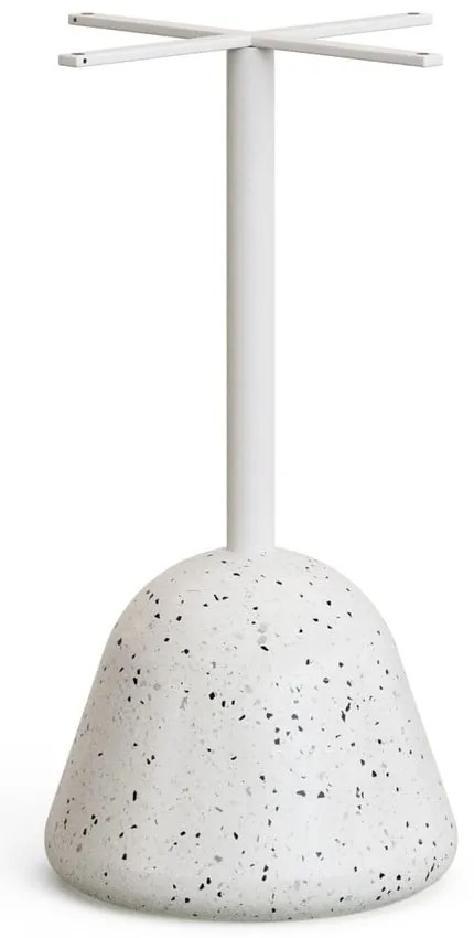Biały okrągły stół z lastryko ø 70 cm Saura – Kave Home