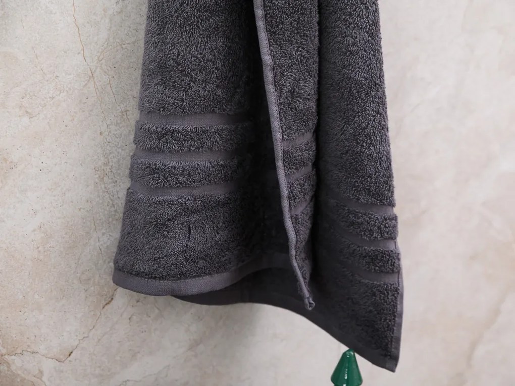 2x ręcznik COMFORT 70x140 cm ciemnoszary, 100% bawełna