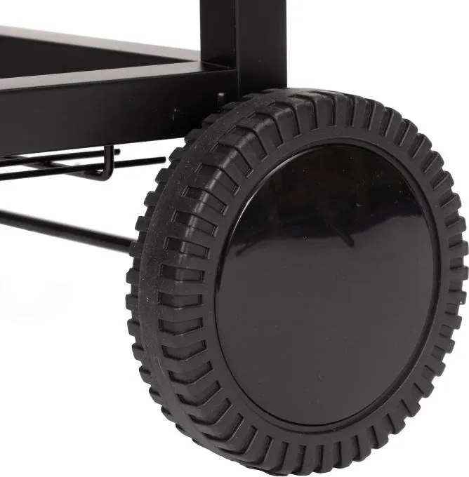 Grill węglowy ogrodowy z pokrywą i termometrem SK27A na kółkach