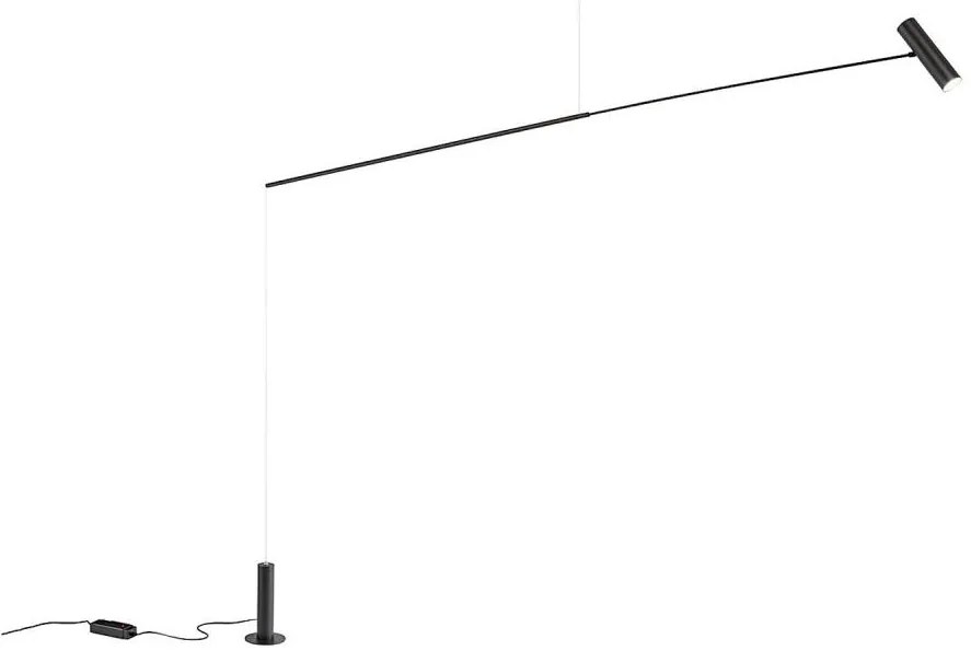 Redo 01-2695 - Lampa stojąca LED 12W 230V PICAS czarna, ściemnialna