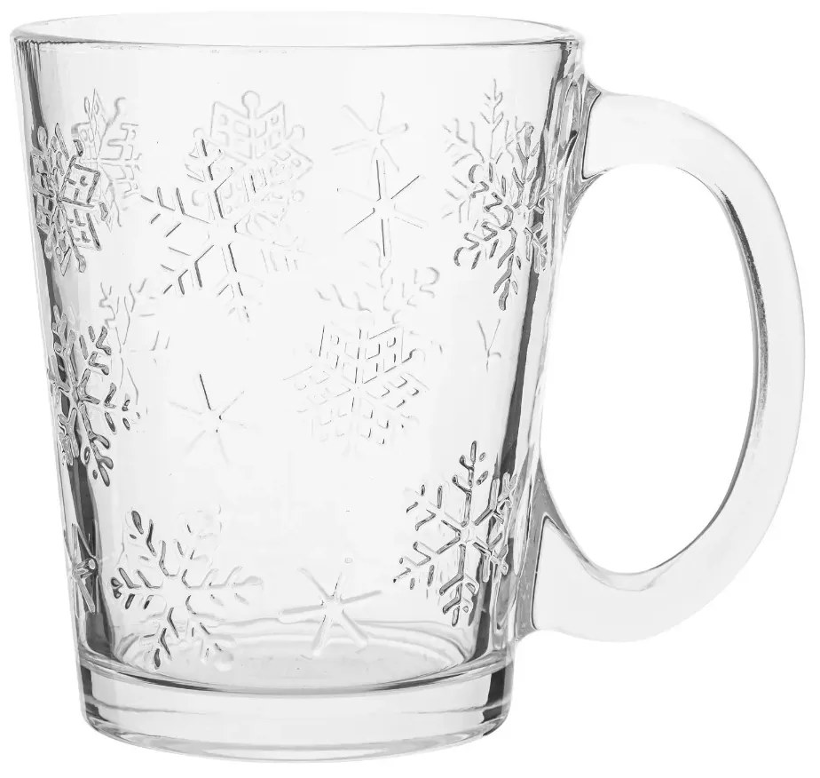 Szklany kubek Altom Płatki śniegu 300 ml