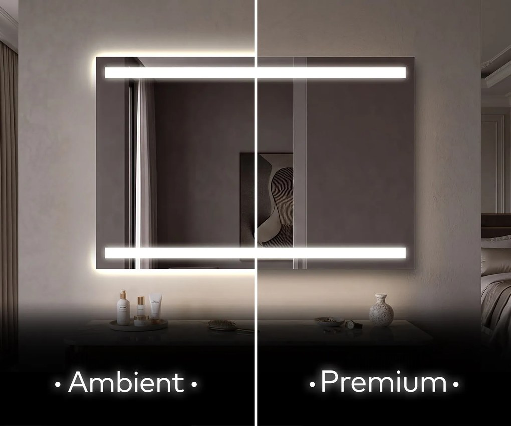 Lustro Ścienne do Sypialni Podświetlane LED L09