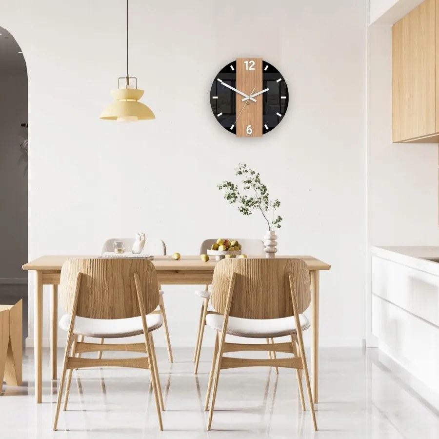 Zegar ścienny nowoczesny z cichym mechanizmem do salonu sypialni okrągły
