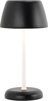 Inteligentna lampa Trilli Wi-Fi w kolorze szafranowym – akumulatorowa dioda LED, dotyk, aplikacja Wi-Fi, czarno-biała, zdobiona ceramika