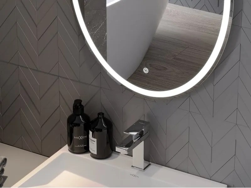Mexen Elz lustro łazienkowe podświetlane 60 x 80 cm, LED 6000K, antypara - 9802-060-080-611-00