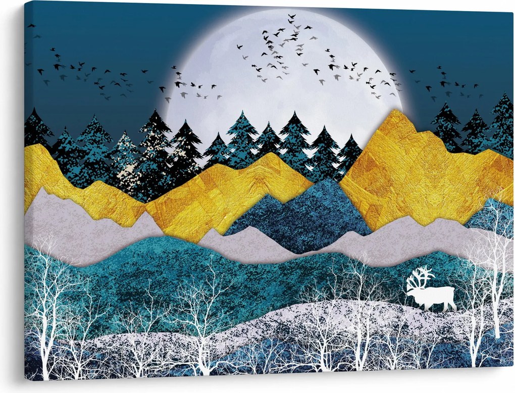 Obraz - Krajobraz polarny (70x50 cm)