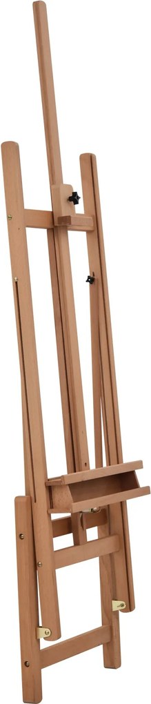 Vinsetto Sztaluga z drewna bukowego Regulacja wysokości i kąta Praktyczny schowek Naturalny 53x50,5x171-230cm | Aosom PL