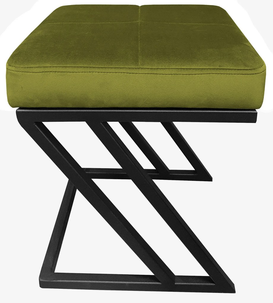 Pufa ZETA LOFT ławka taboret podnóżek metal BL75