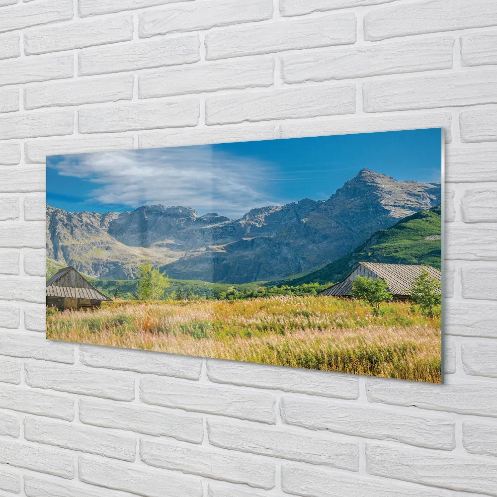 Panel szklany do Kuchni Górska Osada w Dolinie