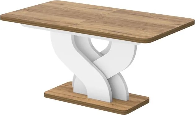 Rozkładany stół do jadalni Bellissima Hubertus dąb / połysk