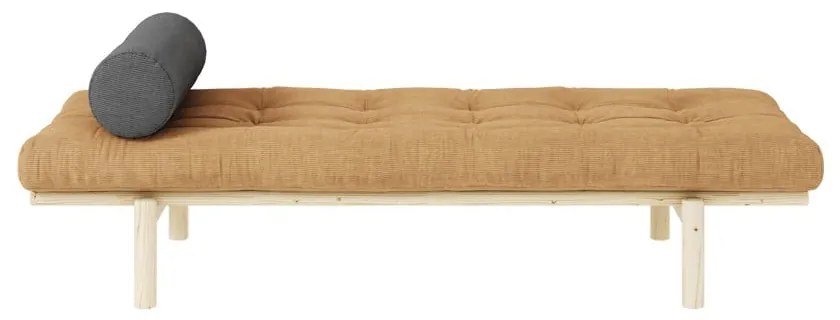 Musztardowe łóżko Next – Karup Design