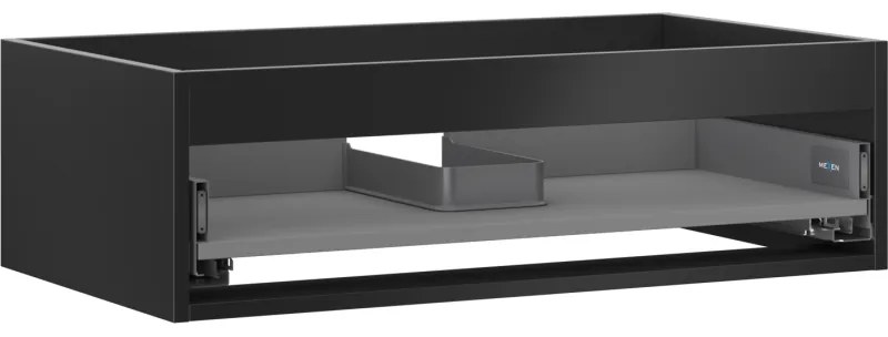 Mexen Box-A korpus szafki podumywalkowej 80 cm, 1 szuflada, czarny mat - 91AX0-0800-235-1-71