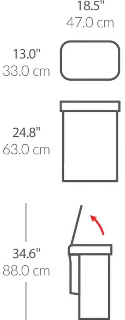 Simplehuman Kosz bezdotykowy z czujnikiem głosu 58 l, nierdzewny matowy