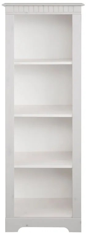 Biały regał z litego drewna sosnowego 50x135 cm Cubrix – Støraa