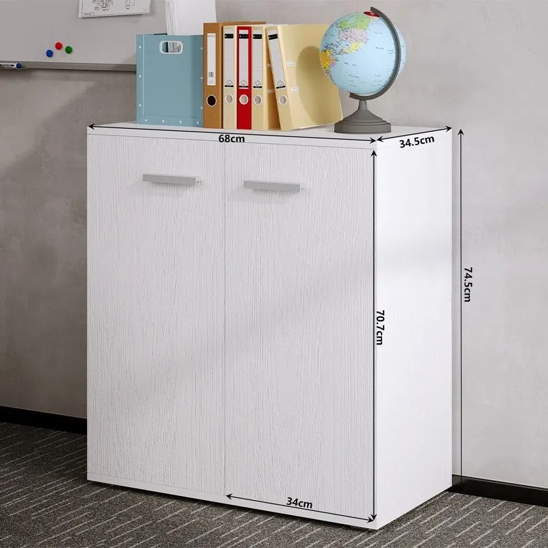 Komoda biała 3 półki loft 68cm