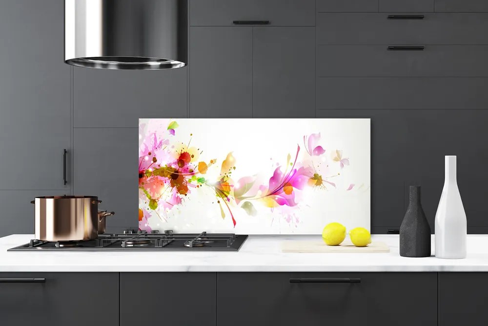 Szkło Dekoracyjne do Kuchni Minimalistyczny Wzór Abstrakcyjny