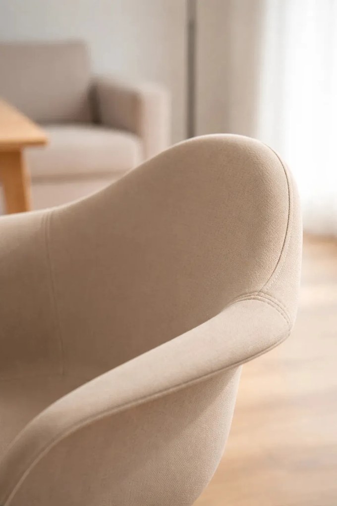 Krzeso z tkaniny Belu