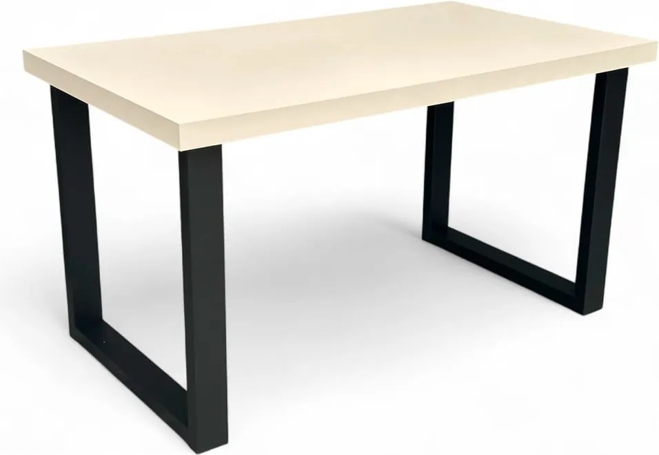 Stół KASZMIR + Czarne Nogi 90x160 rozkładany do 260 cm Prostokątny
