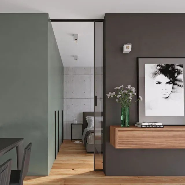 Kwadratowy kinkiet betonowy loft - EX648 L5-F76