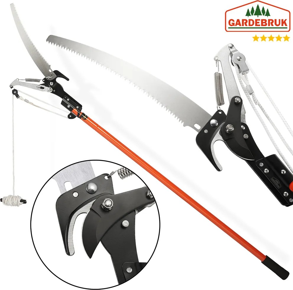 Teleskopowa piła z nożycami MOREL, 2,6m, pomarańczowa Gardebruk