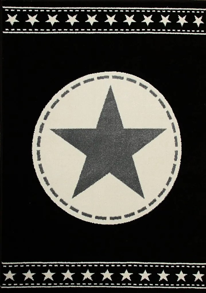 Dywan Koloreo Conversia czarny 180x250 Prostokąt