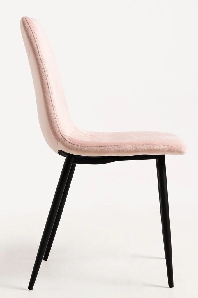 Zestaw 4 Krzese Liny Aksamitne