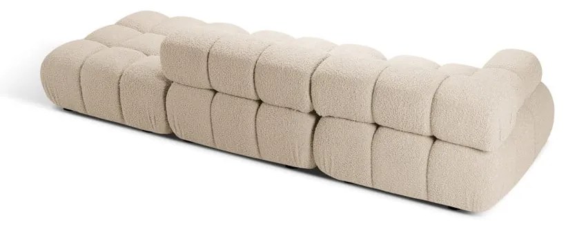 Beżowa sofa modułowa z materiału bouclé 288 cm Bellis – Micadoni