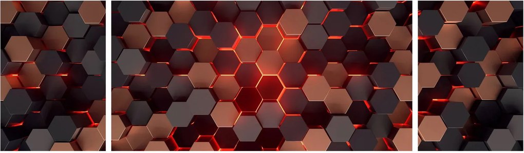 Obraz - Futurystyczna abstrakcja (170x50 cm)