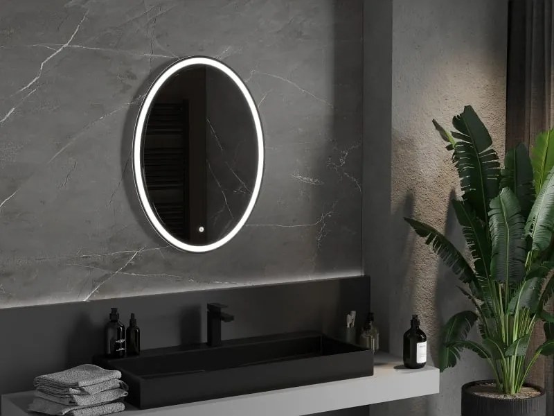 Mexen Elz lustro łazienkowe podświetlane 60 x 80 cm, LED 6000K, antypara - 9802-060-080-611-00