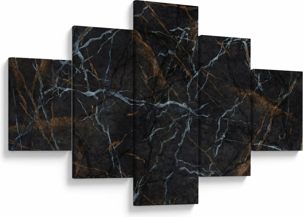 Obraz - Czarny marmur (125x70 cm)