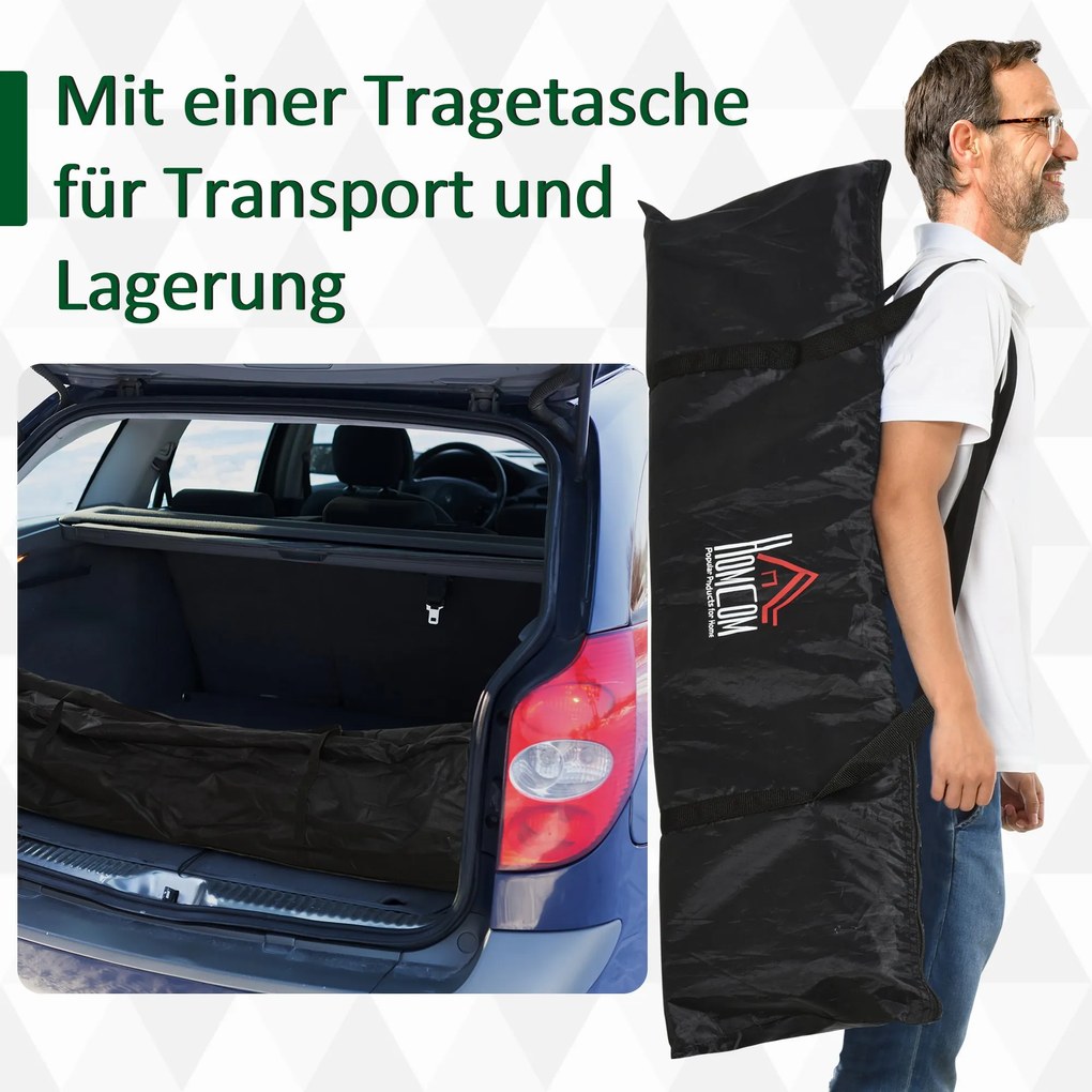 Bramki do piłki nożnej HOMCOM, siatka na piłkę, zestaw 2 mini bramek, składane, metal, tkanina Oxford, dla dzieci, na zewnątrz, czarne, 183 x 90 x 90 cm