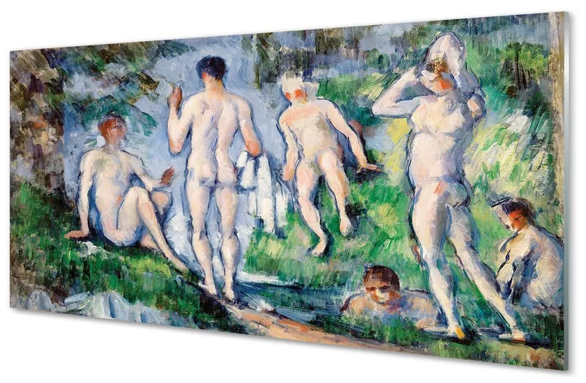 Obraz akrylowy Kąpiący się - Paul Cézanne