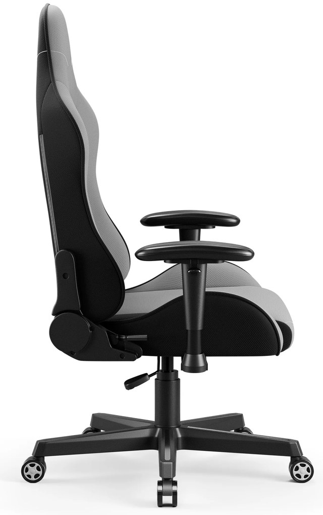 Fotel gamingowy materiałowy szary: Diablo X-Starter